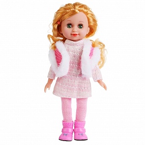 Кукла озвученная Алина 24 см, 100 фраз, русский чип, с аксессуарами (Карапуз, S922-KN-RU-20 (72))